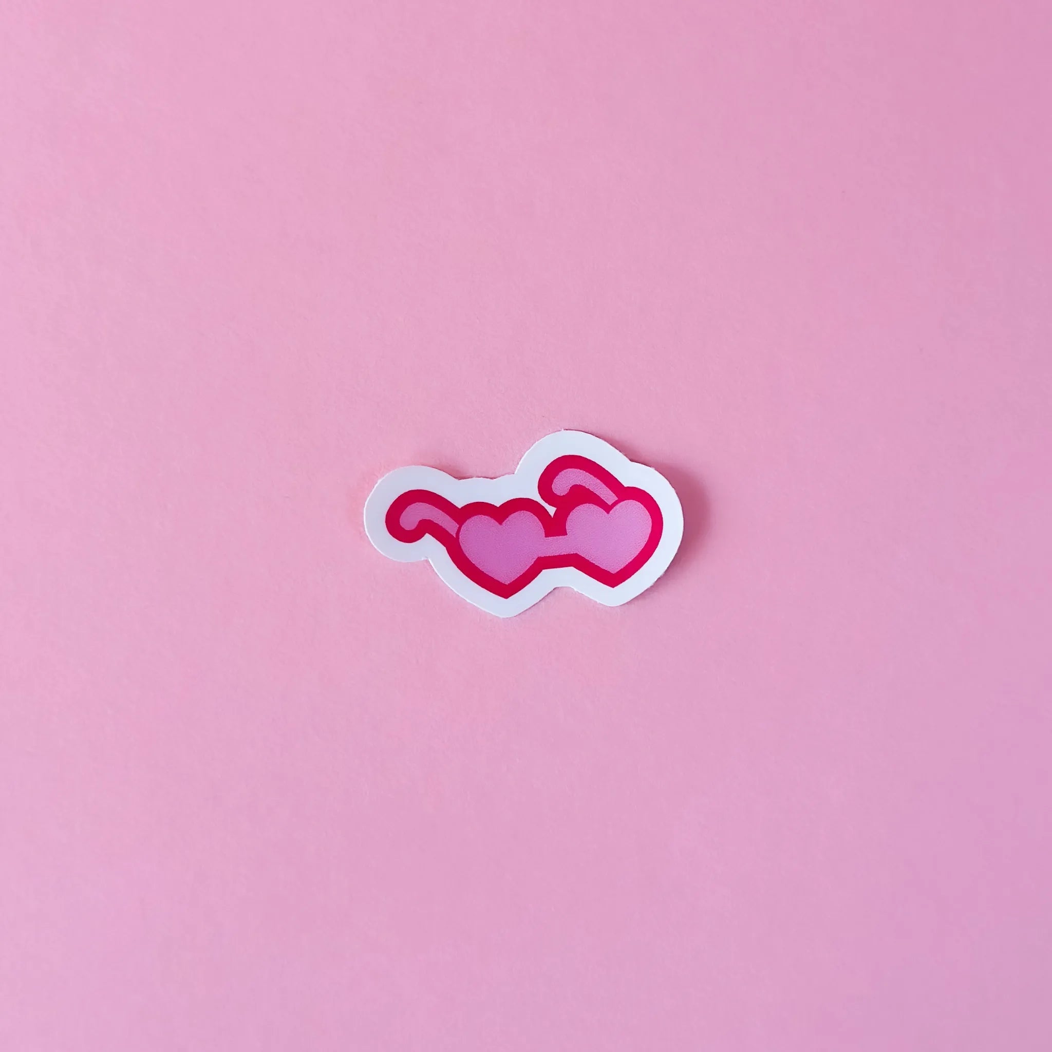 Heart Glasses Sticker