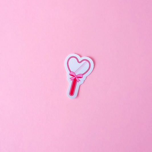 Heart Mirror Sticker