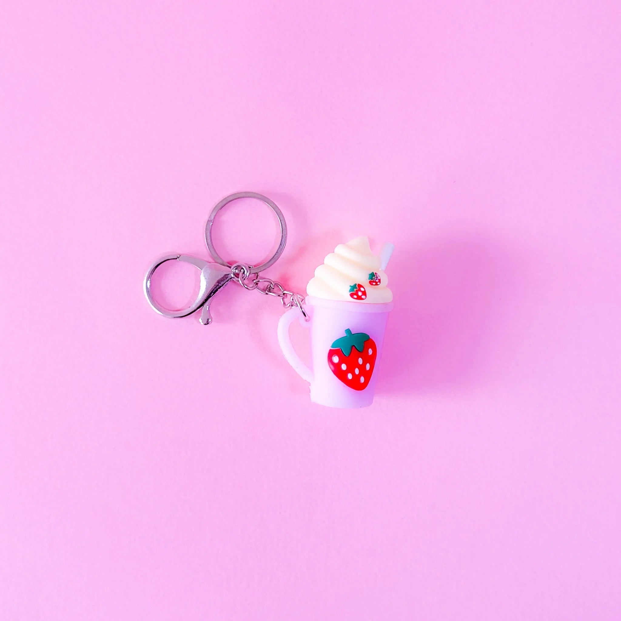 Strawberry Ice cream Keychain
