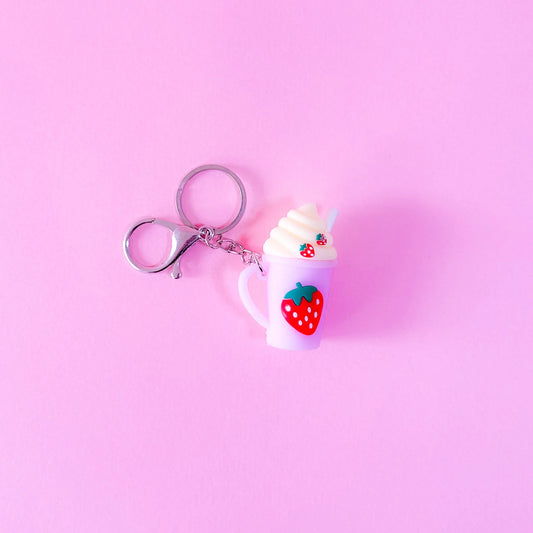 Strawberry Ice cream Keychain