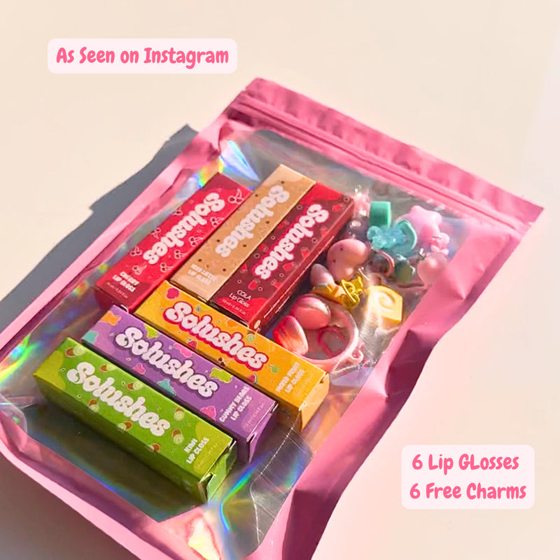 Lip Gloss + Charms Bundle