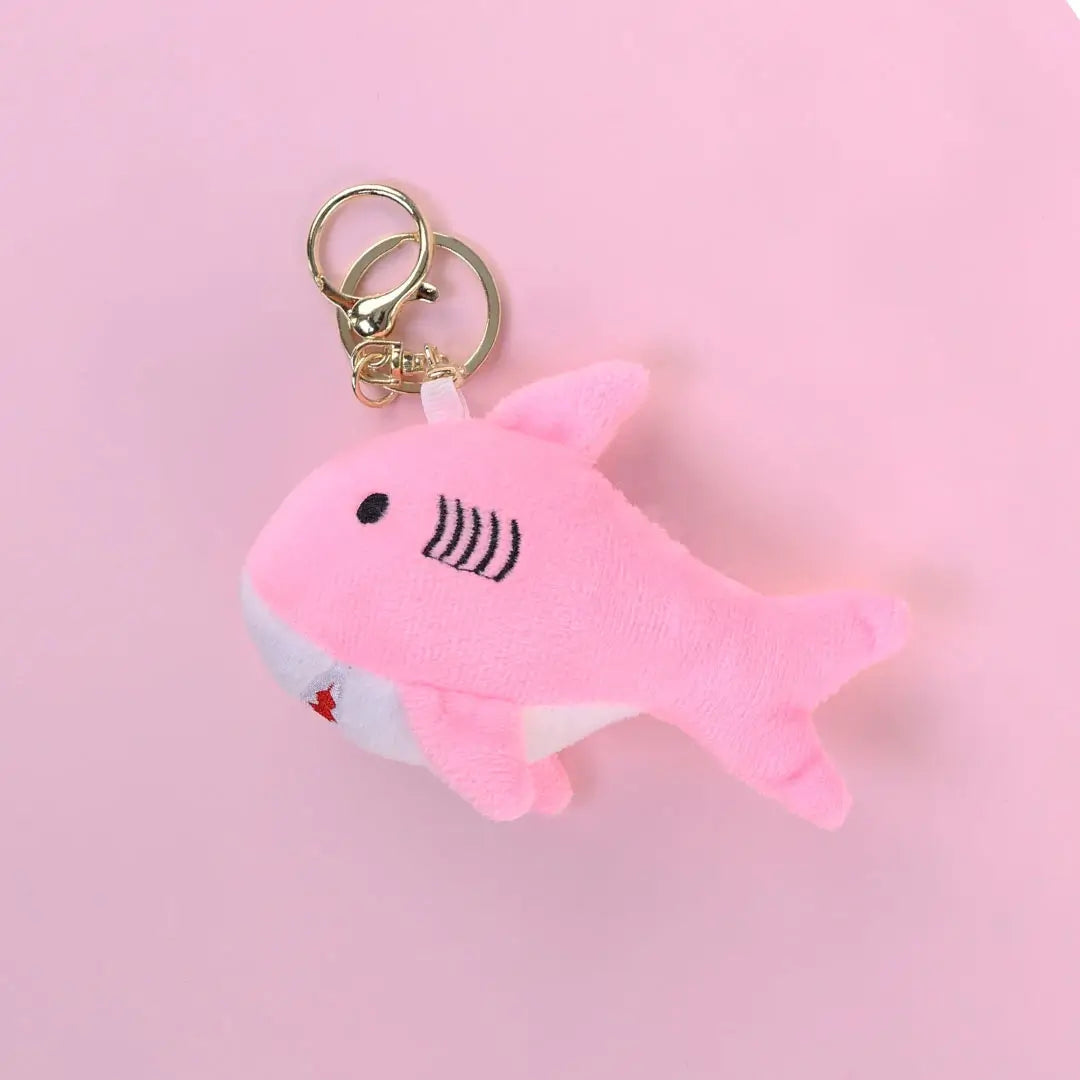 Solushes-pink-shark-keychain