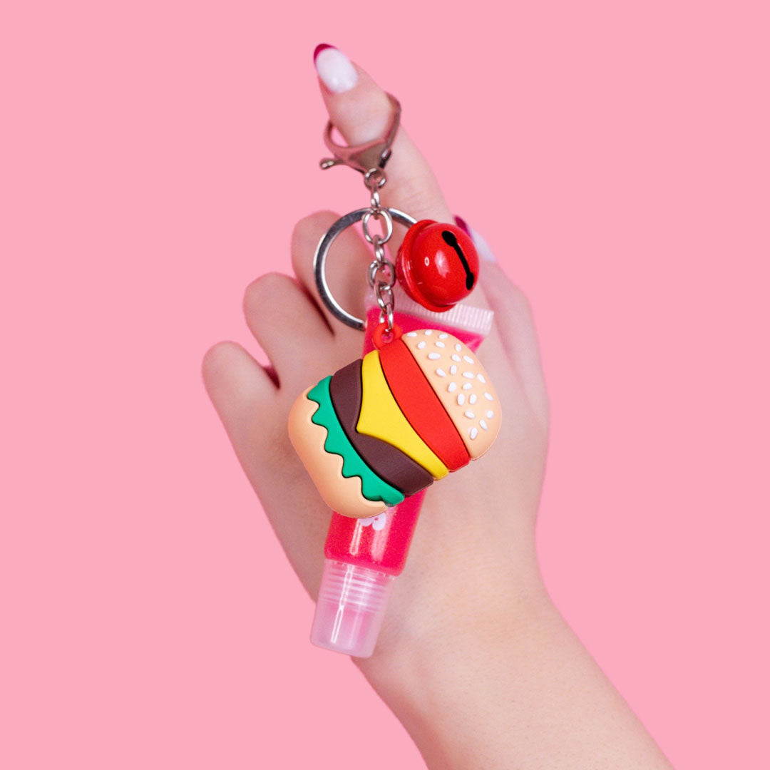 lipglossBurgerSolushesKeychain