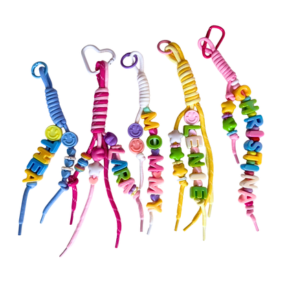 Solushes Personalized Beaded Name Keychain