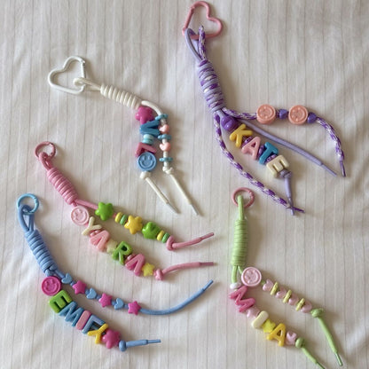 Solushes Personalized Beaded Name Keychain
