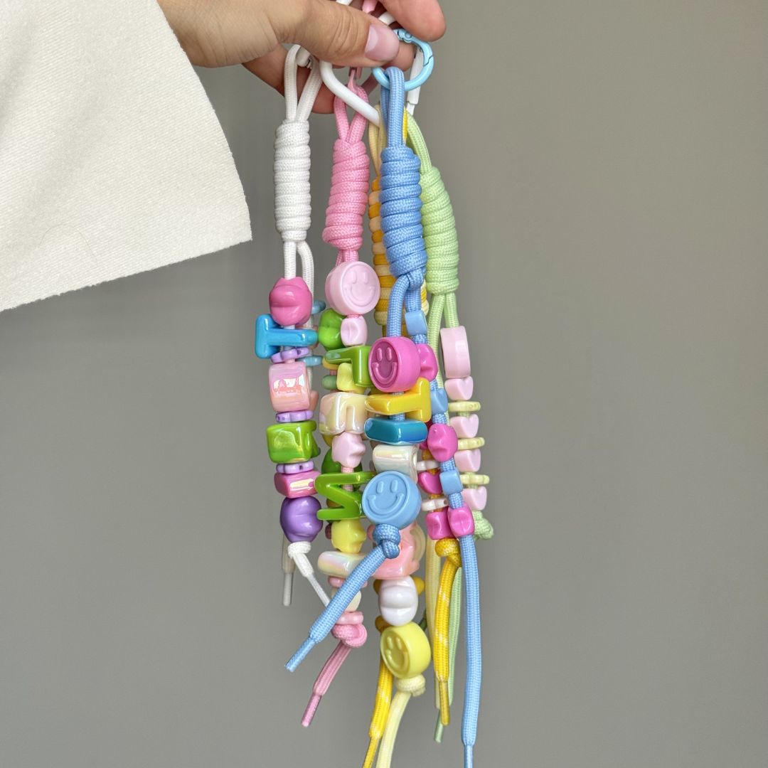 Solushes Personalized Beaded Name Keychain