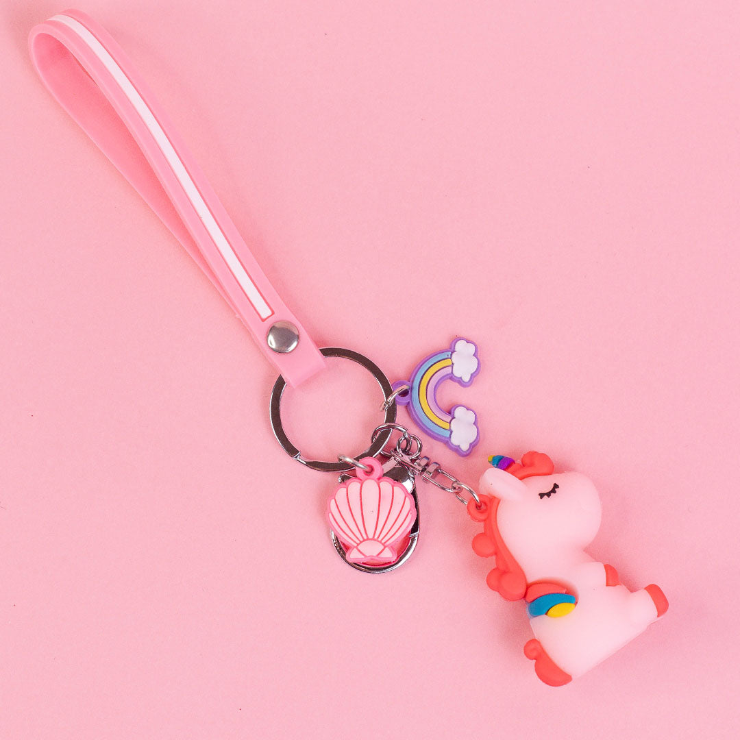 Rainicorn Keychain