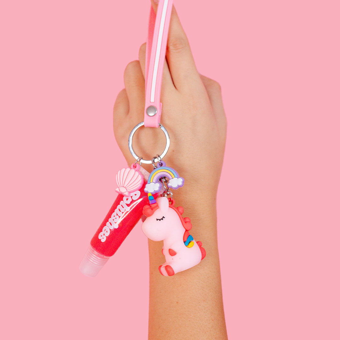 Rainicorn Keychain