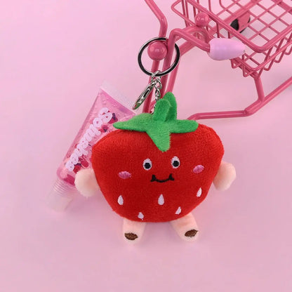 Strawberry Burst Plushie Keychain