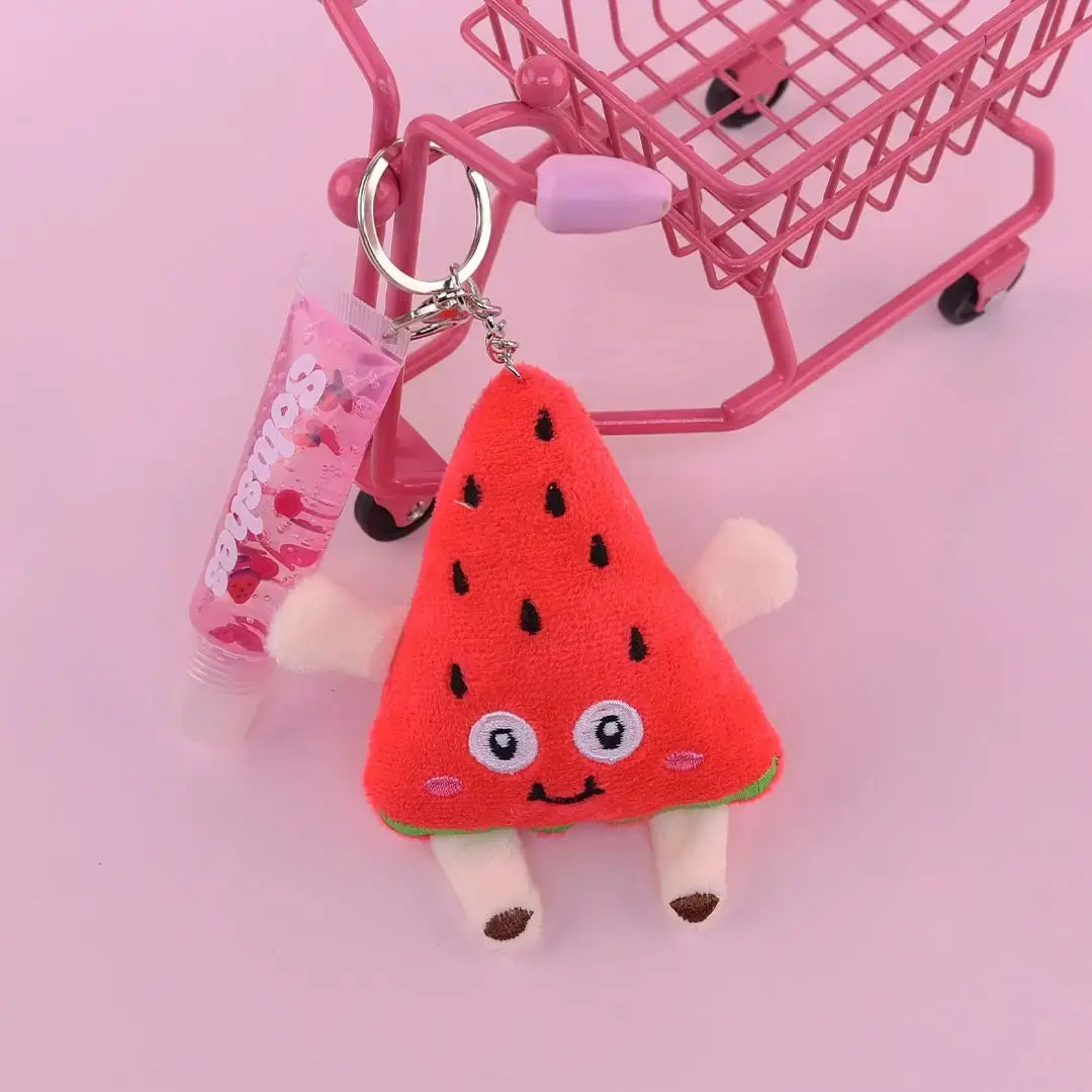 Juicy Watermelon Plushie Keychain