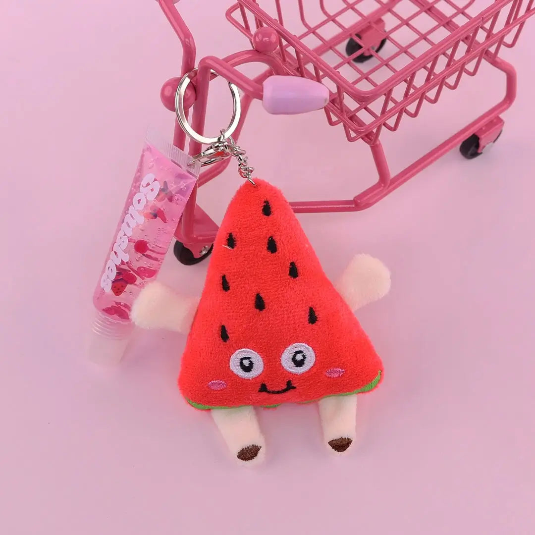 Juicy Watermelon Plushie Keychain