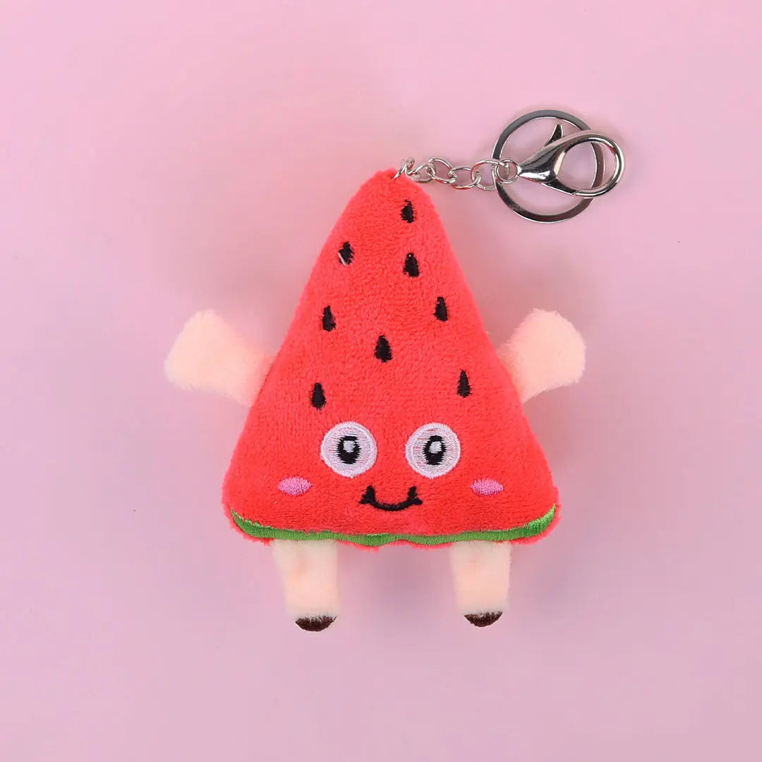 Juicy Watermelon Plushie Keychain