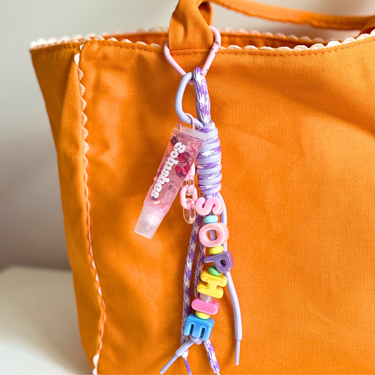 Solushes Personalized Beaded Name Keychain